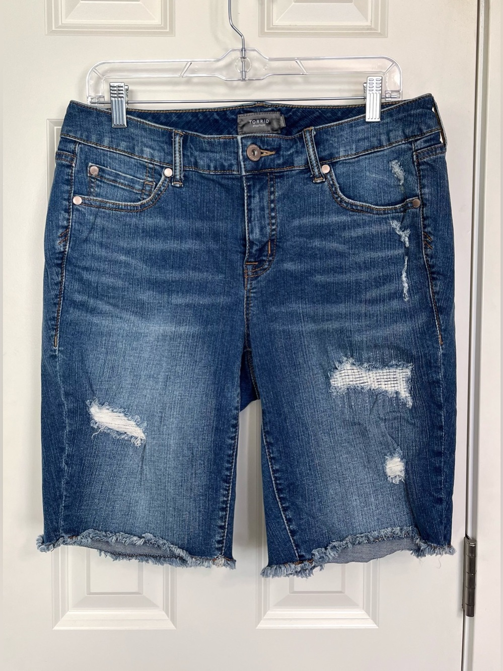 torrid Distressed Bermuda Shorts NWOT